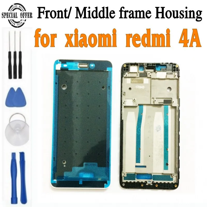 Лучшее качество Новый для Xiaomi Redmi 4A рамка средняя Передняя lcd корпус части