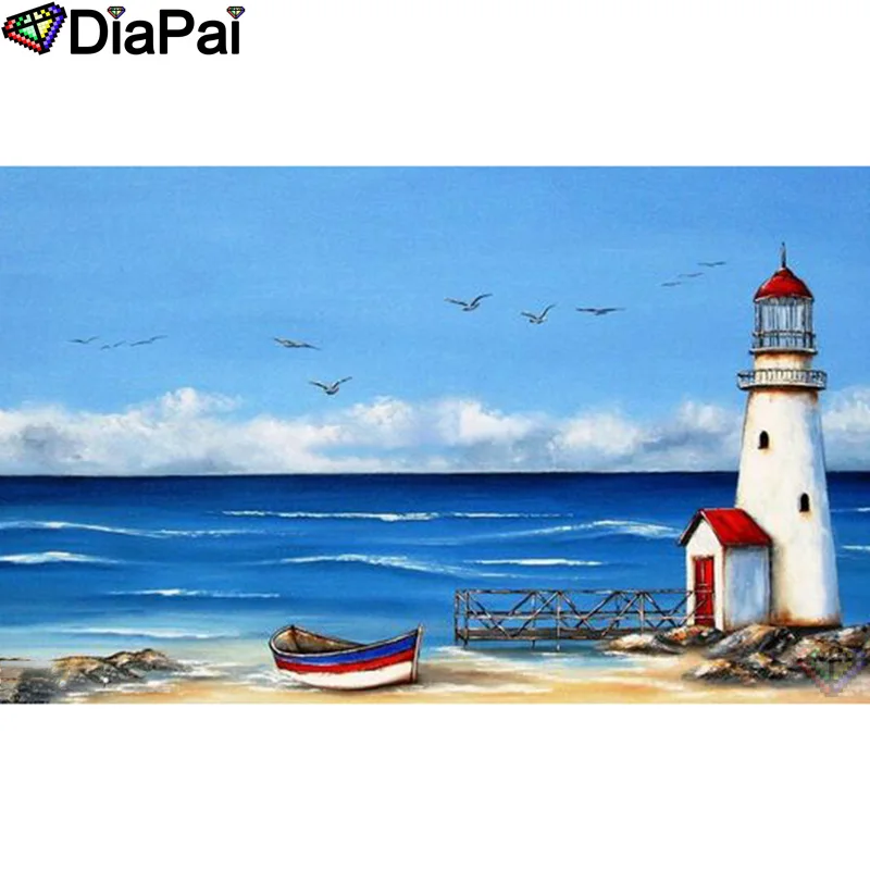 DIAPAI 100% Full Square/Round Drill 5D DIY Diamond Painting"Lighthouse sea"Diamond Embroidery Cross Stitch 3D Decor A20861
DIAPAI 100% Full Square/Round Drill 5D DIY Diamond Painting"Lighthouse sea"Diamond Embroidery Cross Stitch 3D Decor A20861