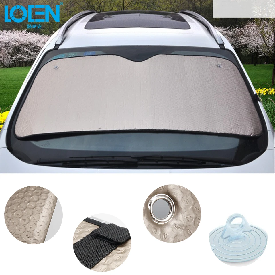 140CM*70CM Thicken Aluminum Foil Car Summer Sucker Front Windshield Sunshade Auto Window Insulation Sunlight Block Foldable
140CM*70CM Thicken Aluminum Foil Car Summer Sucker Front Windshield Sunshade Auto Window Insulation Sunlight Block Foldable
