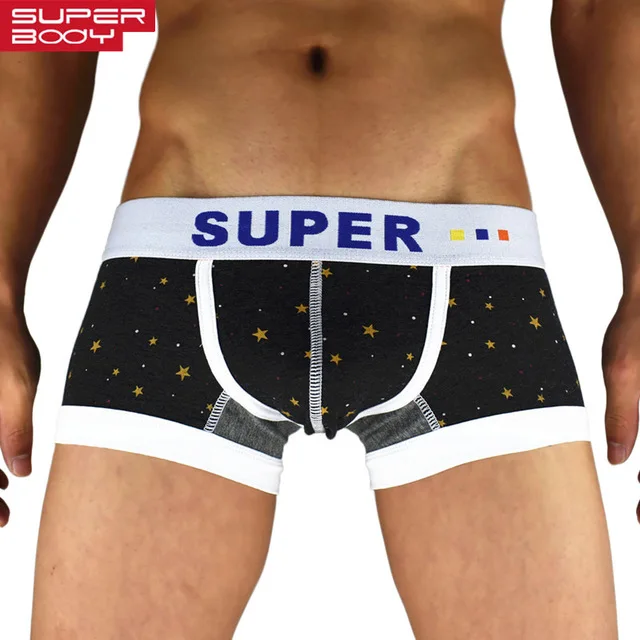 High quality brand SUPERBODY New Star Cotton Men's sexy Underwear Boxer Shorts Men Low waist U convex Penile Pouch Design Boxers
High quality brand SUPERBODY New Star Cotton Men's sexy Underwear Boxer Shorts Men Low waist U convex Penile Pouch Design Boxers