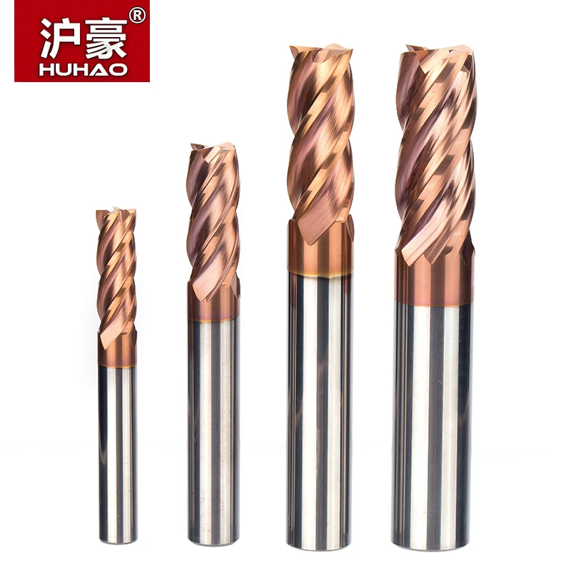 HUHAO 1pc HRC55 Tungsten Steel Spiral Milling Cutter Alloy Coating Router Bits CNC Tool 4 Flutes Lengthened End Mill For Metal
HUHAO 1pc HRC55 Tungsten Steel Spiral Milling Cutter Alloy Coating Router Bits CNC Tool 4 Flutes Lengthened End Mill For Metal