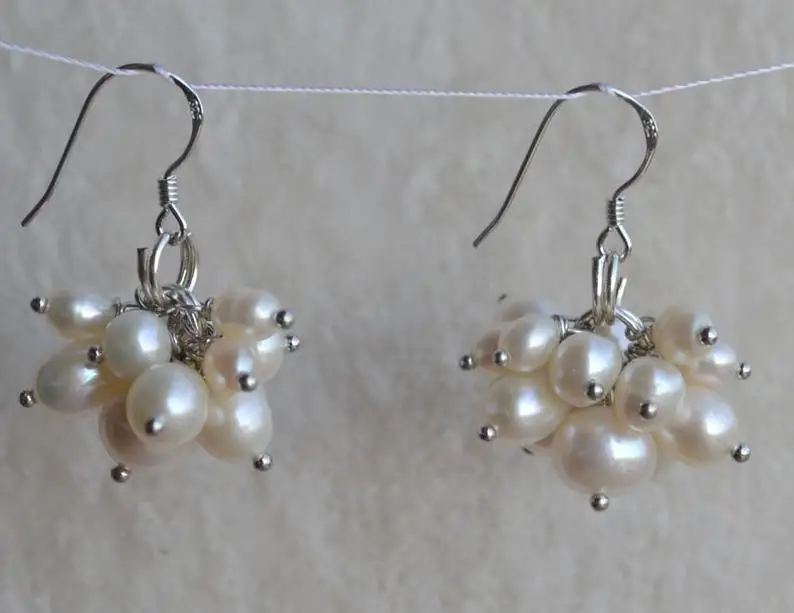 Elegant Flower Girl Gift Earrings,White Color 3-9mm Real Freshwater Pearl Dangling Earrings,925 Sterling Silver Jewelry
Elegant Flower Girl Gift Earrings,White Color 3-9mm Real Freshwater Pearl Dangling Earrings,925 Sterling Silver Jewelry
