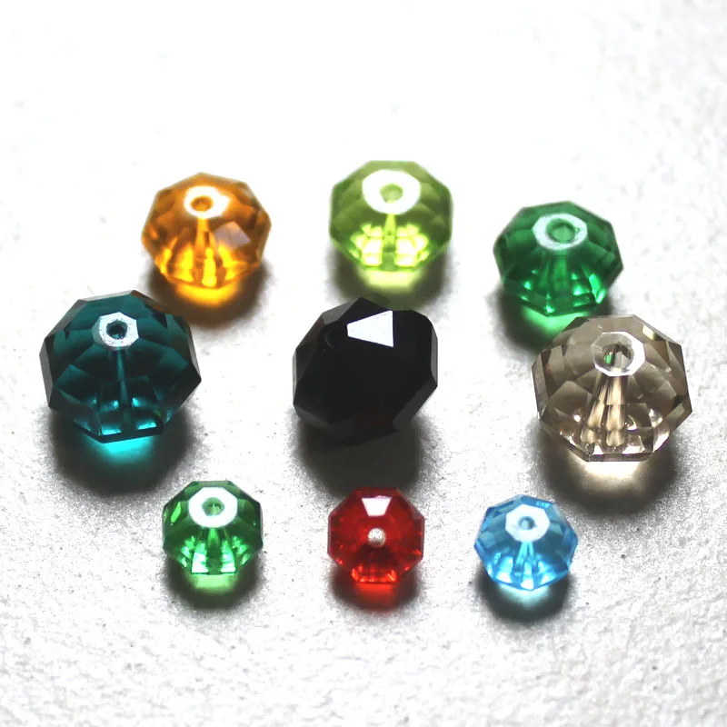 Multi Colors 4x6mm 6x8mm 8x10mm 100pcs Austria Faceted Crystal Glass Loose Spacer Rondelle Beads for Jewelry Making
Multi Colors 4x6mm 6x8mm 8x10mm 100pcs Austria Faceted Crystal Glass Loose Spacer Rondelle Beads for Jewelry Making