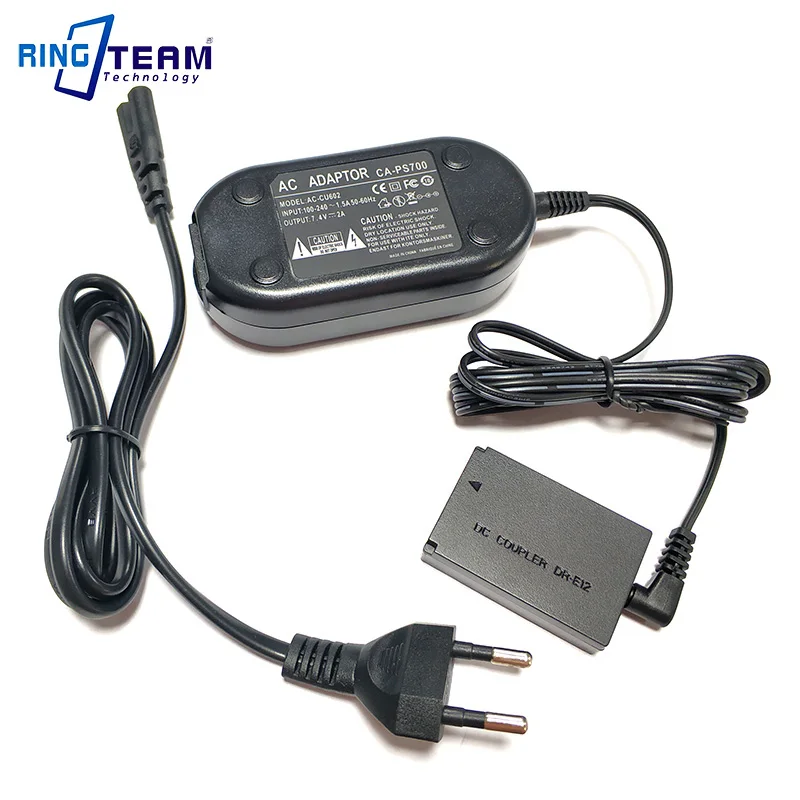 CA-PS700 AC Power Supply Plus DR-E12 DC Coupler ACKE12 ACK-E12 AC Power Adapter Kit Fits for Canon EOS M M2 M10 M50 M100 Cameras
CA-PS700 AC Power Supply Plus DR-E12 DC Coupler ACKE12 ACK-E12 AC Power Adapter Kit Fits for Canon EOS M M2 M10 M50 M100 Cameras