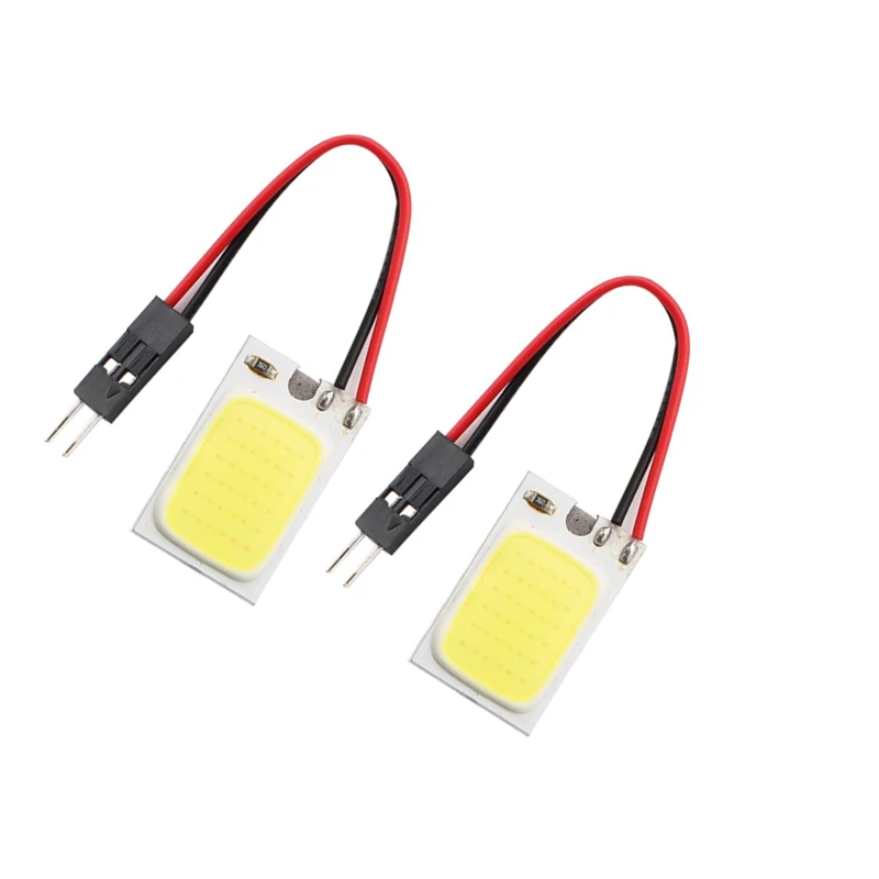 2 pcs COB 24SMD LED Panel Dome Lamp Auto Interior Reading Plate Light Roof Ceiling Interior Wired Lamp BA9S/T10/Festoon Adapter
2 pcs COB 24SMD LED Panel Dome Lamp Auto Interior Reading Plate Light Roof Ceiling Interior Wired Lamp BA9S/T10/Festoon Adapter