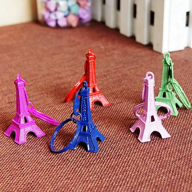 Metal Colorful Paris Eiffel Tower Model Keychain 5CM Car Hanging Decoration Key Ring Multicolor Optional Interesting Gift
Metal Colorful Paris Eiffel Tower Model Keychain 5CM Car Hanging Decoration Key Ring Multicolor Optional Interesting Gift