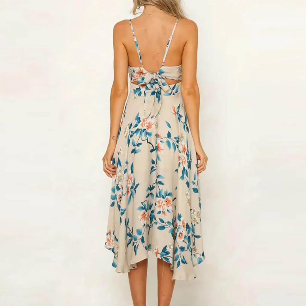 Women Summer Dress 2019 Fashion Female Chiffon Print V Neck Sleeveless Dresses Sexy Flower Dress vestidos
Women Summer Dress 2019 Fashion Female Chiffon Print V Neck Sleeveless Dresses Sexy Flower Dress vestidos