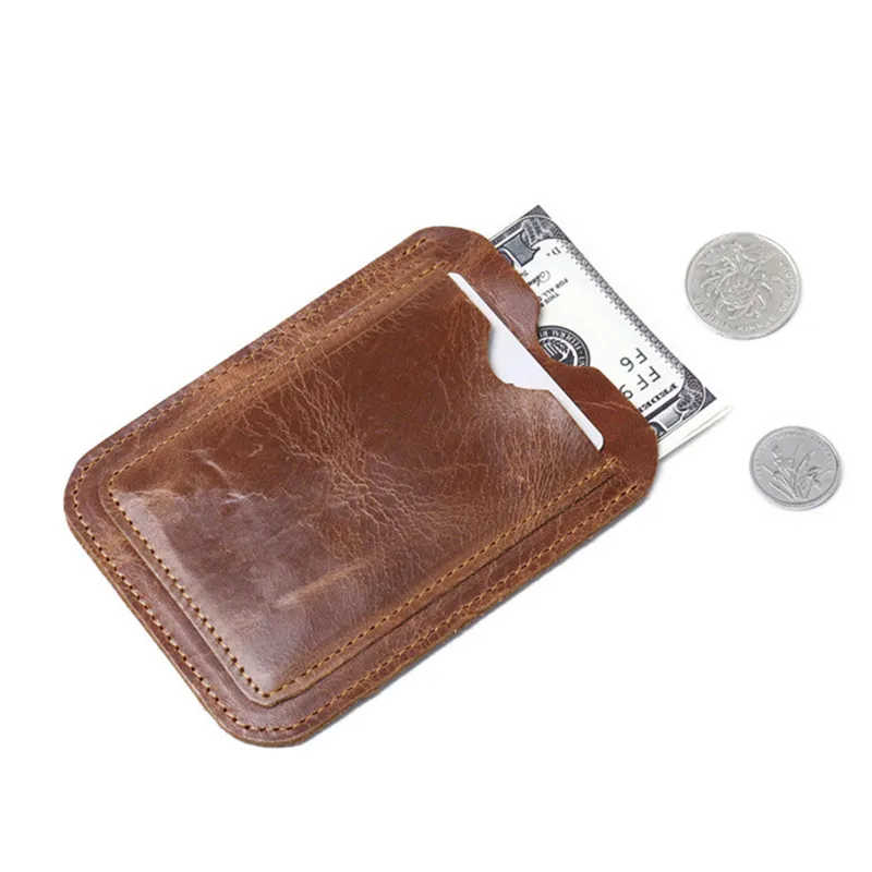 New Slim Credit Card Holder Mini Wallet Men's Simple Portable Genuine Cow Leather ID Case Purse Bag Pouch Vintage Cards Holders
New Slim Credit Card Holder Mini Wallet Men's Simple Portable Genuine Cow Leather ID Case Purse Bag Pouch Vintage Cards Holders