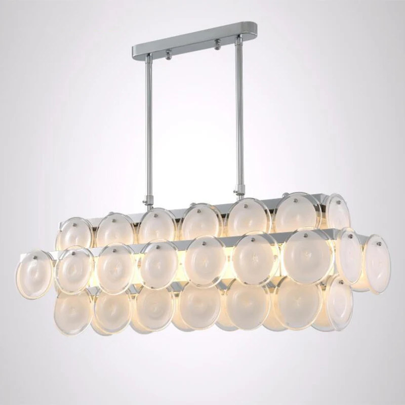 jmmxiuz Luxury Modern Chandelier Glass Lighting For Dining Room Rectangle Hanging Fixture Kitchen Island White LED Chandelier
jmmxiuz Luxury Modern Chandelier Glass Lighting For Dining Room Rectangle Hanging Fixture Kitchen Island White LED Chandelier