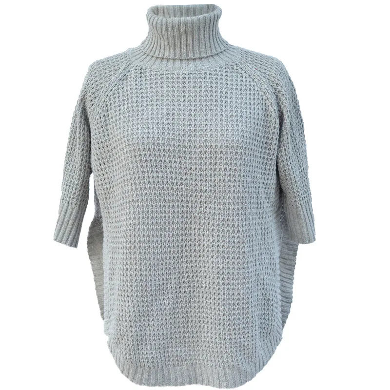OMCHION Sueter Mujer 2021 Autumn Winter Turtleneck Half Sleeve Knitted Sweater Women Split Sexy Cloak Korean Pullovers LMY192
OMCHION Sueter Mujer 2021 Autumn Winter Turtleneck Half Sleeve Knitted Sweater Women Split Sexy Cloak Korean Pullovers LMY192