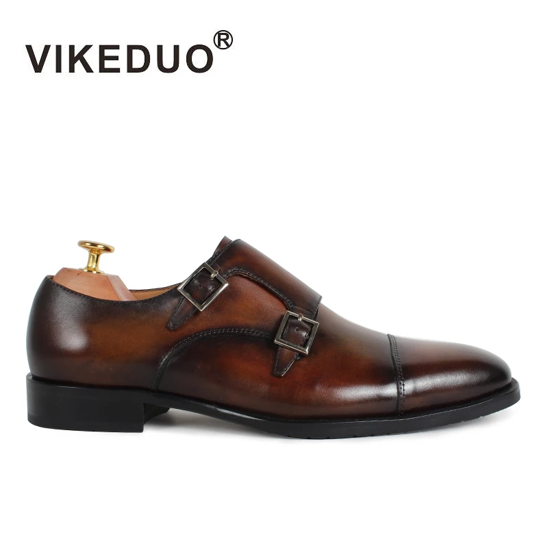 VIKEDUO Handmade Flat Men's Monk Shoes Retro Hot 100% Full Grain Leather Shoes Wedding Party Dress Shoes Luxury Original Design
VIKEDUO Handmade Flat Men's Monk Shoes Retro Hot 100% Full Grain Leather Shoes Wedding Party Dress Shoes Luxury Original Design