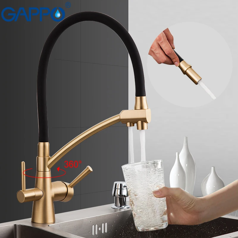 GAPPO G4398-1 kitchen faucet gold kitchen Mixer tap with filtered water tap Brass faucet mixer water crane torneira para cozinha
GAPPO G4398-1 kitchen faucet gold kitchen Mixer tap with filtered water tap Brass faucet mixer water crane torneira para cozinha