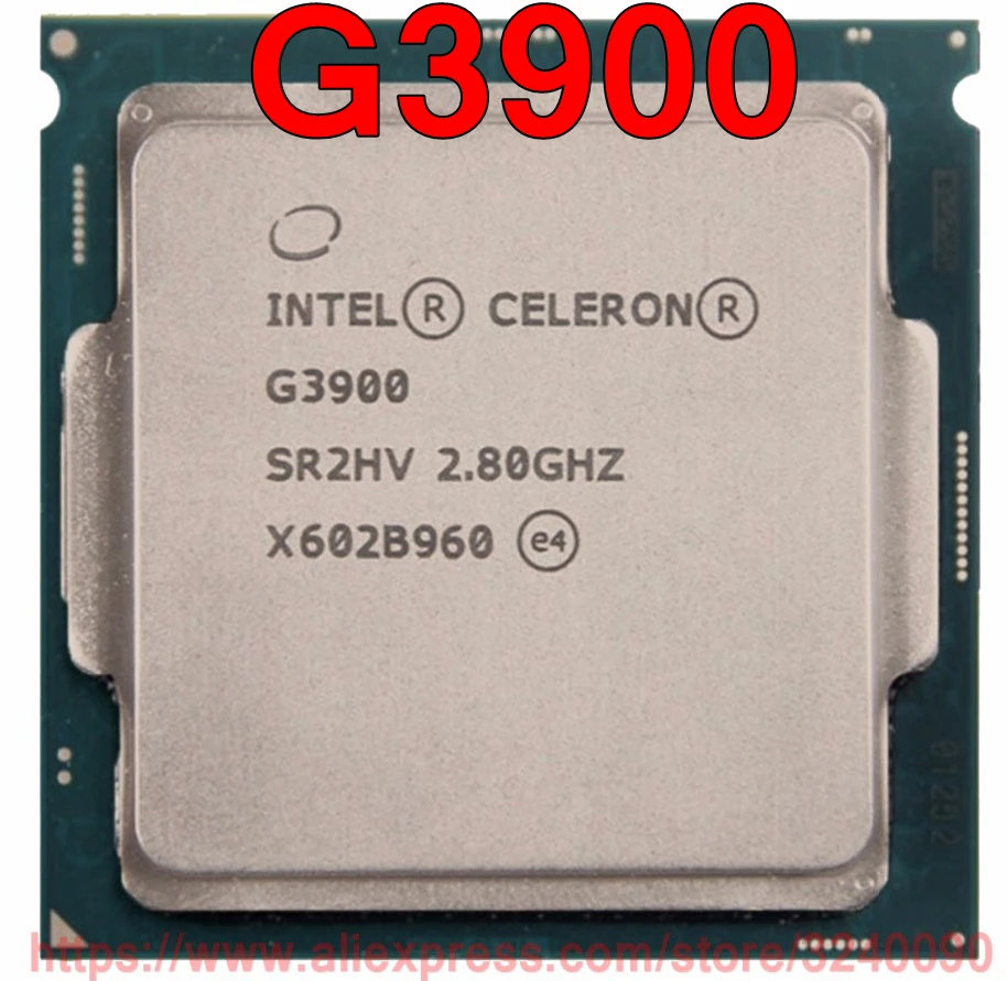 Оригинальный процессор Intel Celeron G3900 двухъядерный 2 80 ГГц м разъем 1151 бесплатная