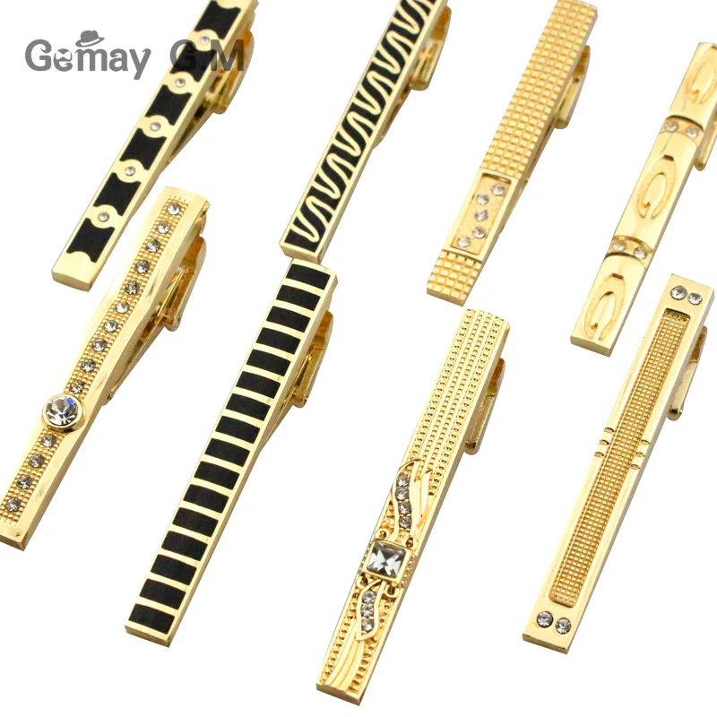 New Gold Tie Clip For Men Classic Meter Tie Clips Alloy Tie Bar Golden Tie Collar Pin Crystal Business Corbata
New Gold Tie Clip For Men Classic Meter Tie Clips Alloy Tie Bar Golden Tie Collar Pin Crystal Business Corbata