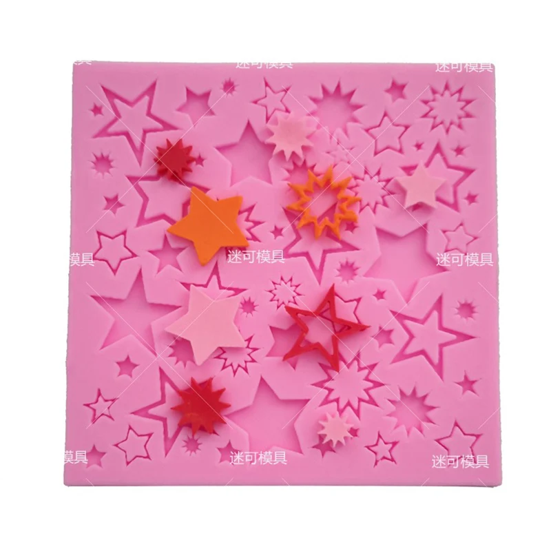 Sugarcraft звезда силиконовая форма для помадки изделия из мыла торта декоративное