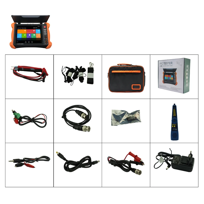 Pegatah IP CCTV Camera Tester 8MP CVBS TVI CVI AHD SDI tester with HDMI OPM TDR Multimeter Security tester camera AHD Monitor
Pegatah IP CCTV Camera Tester 8MP CVBS TVI CVI AHD SDI tester with HDMI OPM TDR Multimeter Security tester camera AHD Monitor