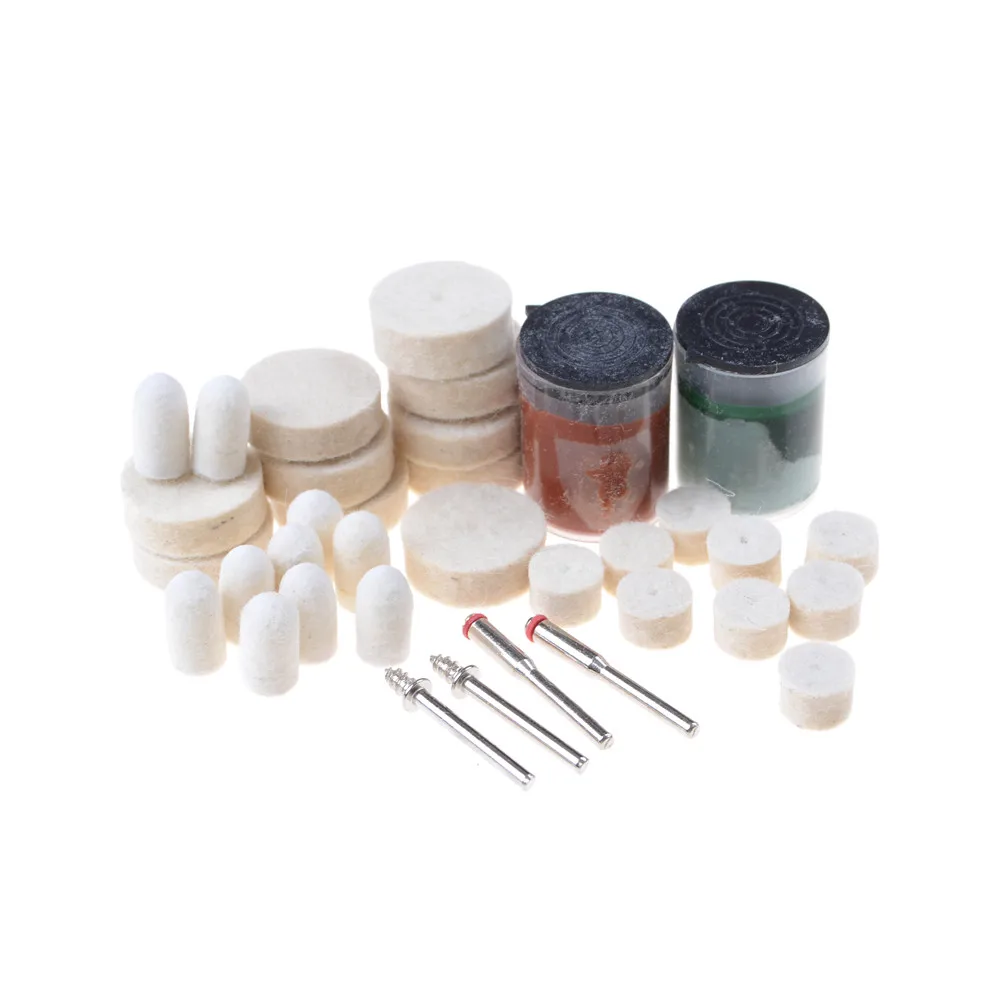 36Pcs Polishing Pad Soft Felt Buffing Burr Polishing Wheels Brushes Kits for Metal Rotary Tools Dremel Accessories
36Pcs Polishing Pad Soft Felt Buffing Burr Polishing Wheels Brushes Kits for Metal Rotary Tools Dremel Accessories