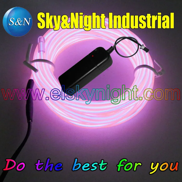 (5 Set / Lot) Pink Color-5M Flexible Neon Light EL Wire Rope Tube with Controller +Free Shipping
(5 Set / Lot) Pink Color-5M Flexible Neon Light EL Wire Rope Tube with Controller +Free Shipping