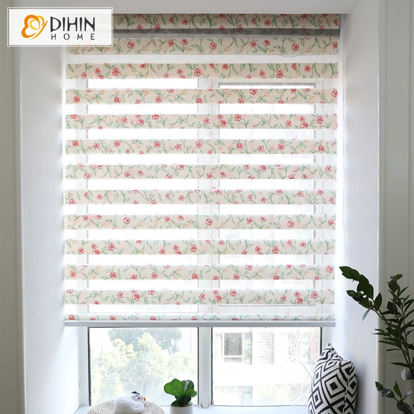 Printed Floral Window Curtain Zebra Blinds Customized Window Rollor Blind For Living Room
Printed Floral Window Curtain Zebra Blinds Customized Window Rollor Blind For Living Room