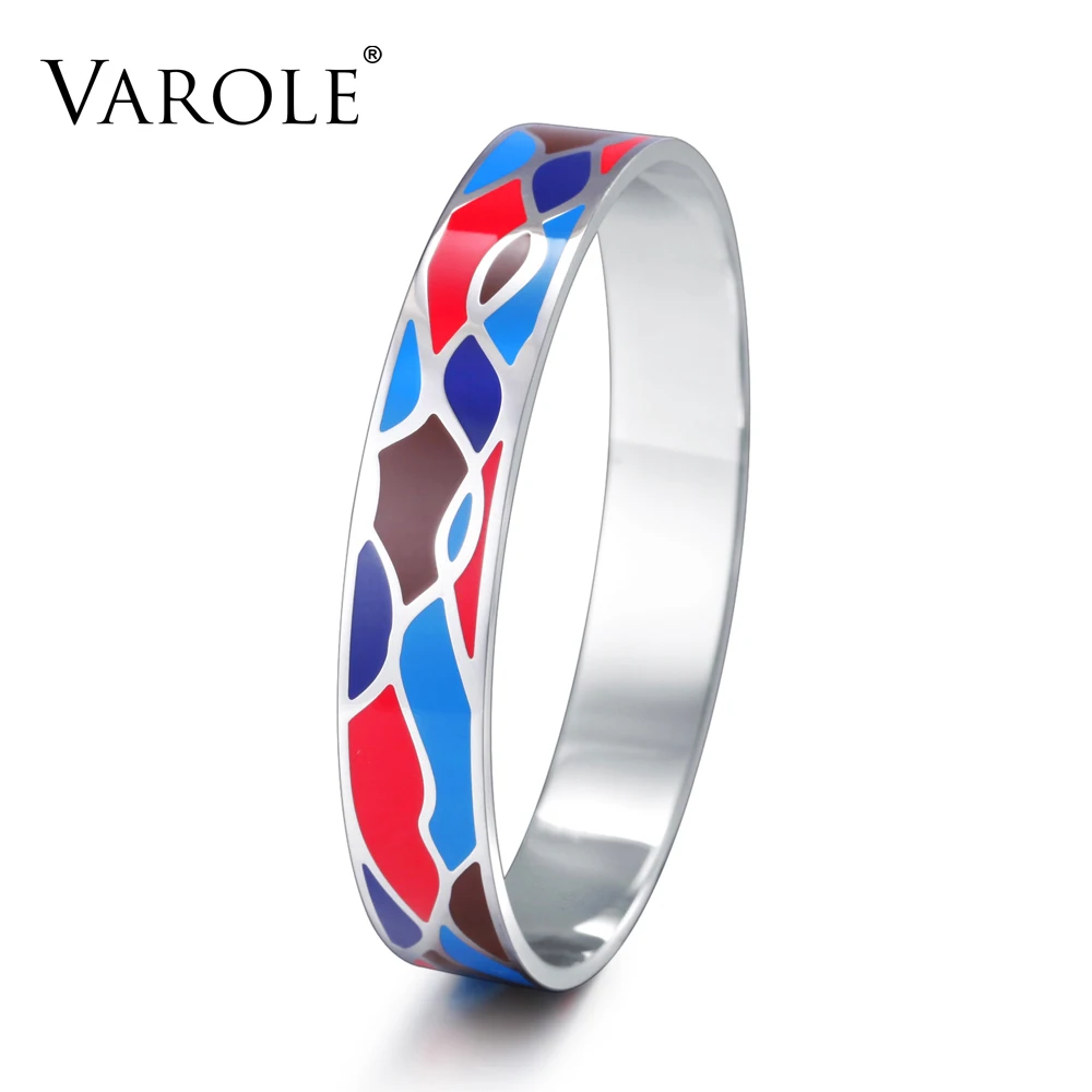 VAROLE Top Quality 12mm Width Enamel Bracelet Bangles Stainless Steel Bangle for Women Jewelry Bracelet Cuff Bracelets Pulseiras
VAROLE Top Quality 12mm Width Enamel Bracelet Bangles Stainless Steel Bangle for Women Jewelry Bracelet Cuff Bracelets Pulseiras