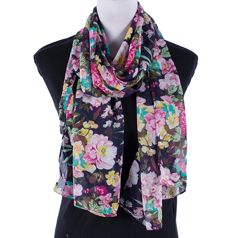 2019 New Fashion Summer Spring Lightweight Women Chiffon Scarf Sheer Soft Flowers Print Beach Blanket Small Shawl And Warps
2019 New Fashion Summer Spring Lightweight Women Chiffon Scarf Sheer Soft Flowers Print Beach Blanket Small Shawl And Warps