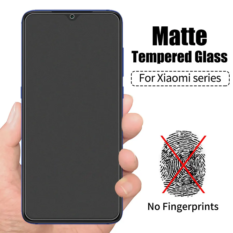 Матовое закаленное стекло для Xiaomi Redmi Note 7 6 5 Pro 6A Mi 9 8 SE Lite Max Mix 3 Защитная пленка