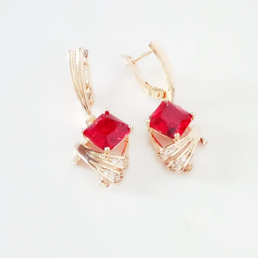 Top Fashion Earring Women Long Earring 585 Gold Color Earring Office Style Red Cubic Zircon Women Drop Earring
Top Fashion Earring Women Long Earring 585 Gold Color Earring Office Style Red Cubic Zircon Women Drop Earring