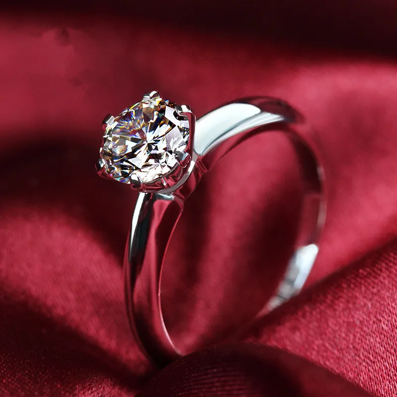6.5mm Classic T Brand Test Positive Moissanite Diamond 6 Prongs Setting Solid Platinum 1Carat Ring Engagment Jewelry Pt950
6.5mm Classic T Brand Test Positive Moissanite Diamond 6 Prongs Setting Solid Platinum 1Carat Ring Engagment Jewelry Pt950