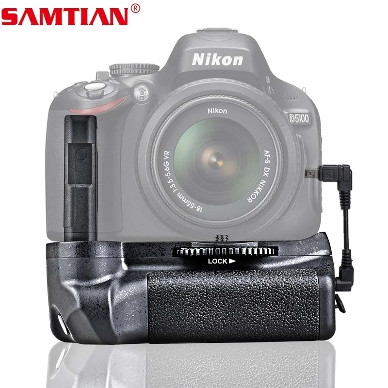 SAMTIAN профессиональный держатель батарейного отсека для камеры Nikon D5100 D5200 D5300 DSLR