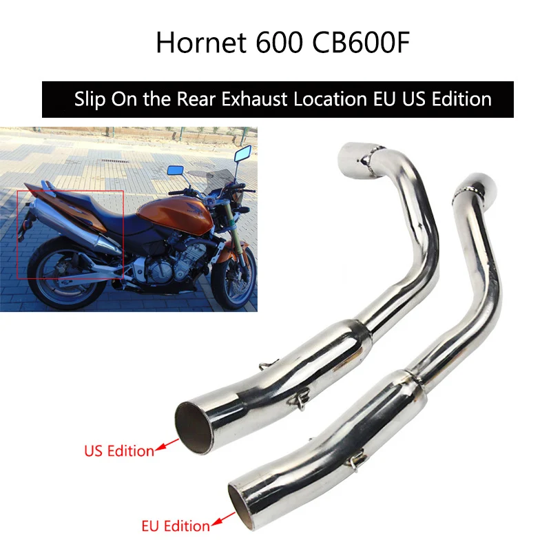 Выхлопная труба для Honda Hornet 600 со средней посадкой, 51 мм, CB600F Hornet, версия для ЕС и США, Модифицированная задняя выхлопная труба из нержавеющей ...
Выхлопная труба для Honda Hornet 600 со средней посадкой, 51 мм, CB600F Hornet, версия для ЕС и США, Модифицированная задняя выхлопная труба из нержавеющей ...