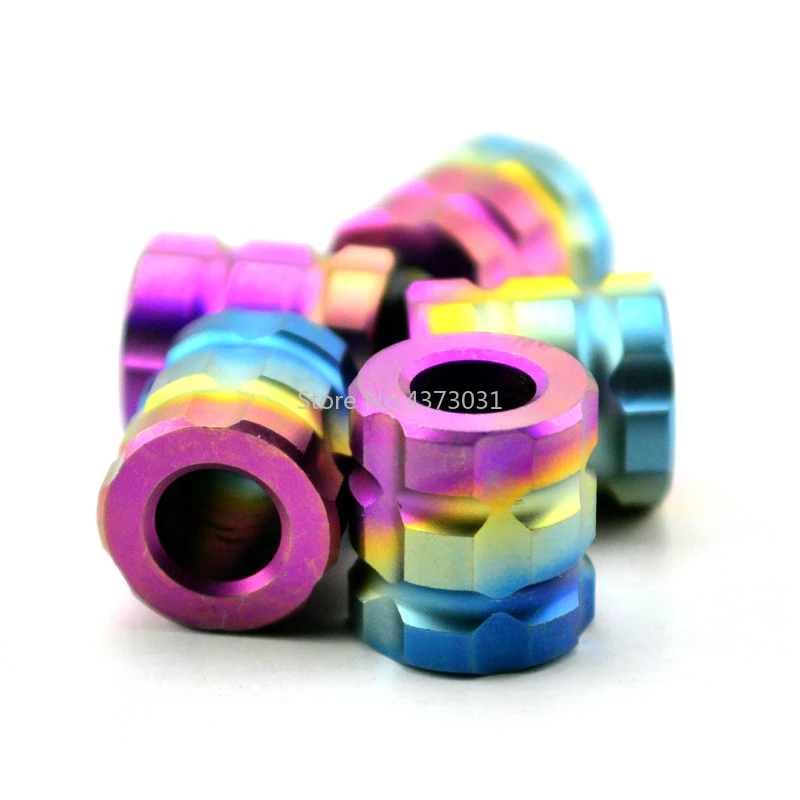 1piece knife Pendant brass pendant backpack knife pendant titanium hanging rope titanium alloy EDC knife pendant #03