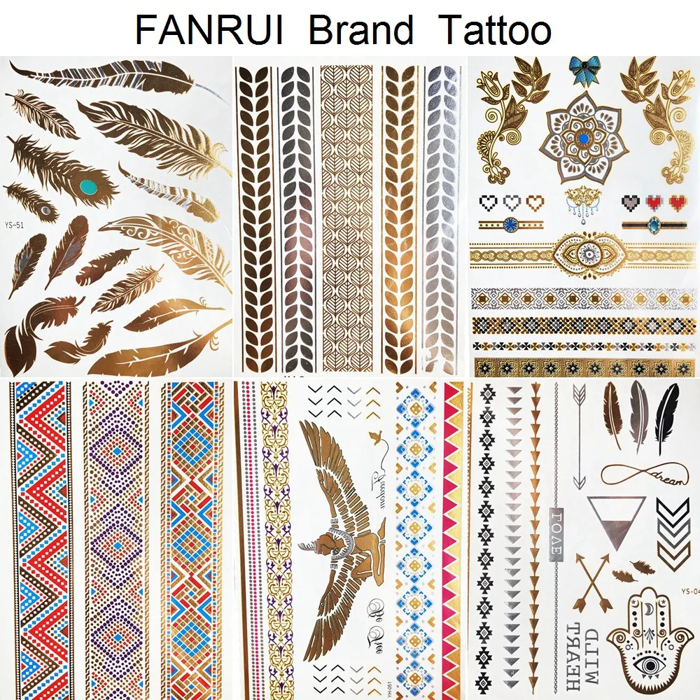 Summer Gold Metallic Temporary Tattoo Stickers Angle Eagle Bracelet Girls Waterproof Tattoo Women Arm Legs Flash Tatoos Chains
Summer Gold Metallic Temporary Tattoo Stickers Angle Eagle Bracelet Girls Waterproof Tattoo Women Arm Legs Flash Tatoos Chains