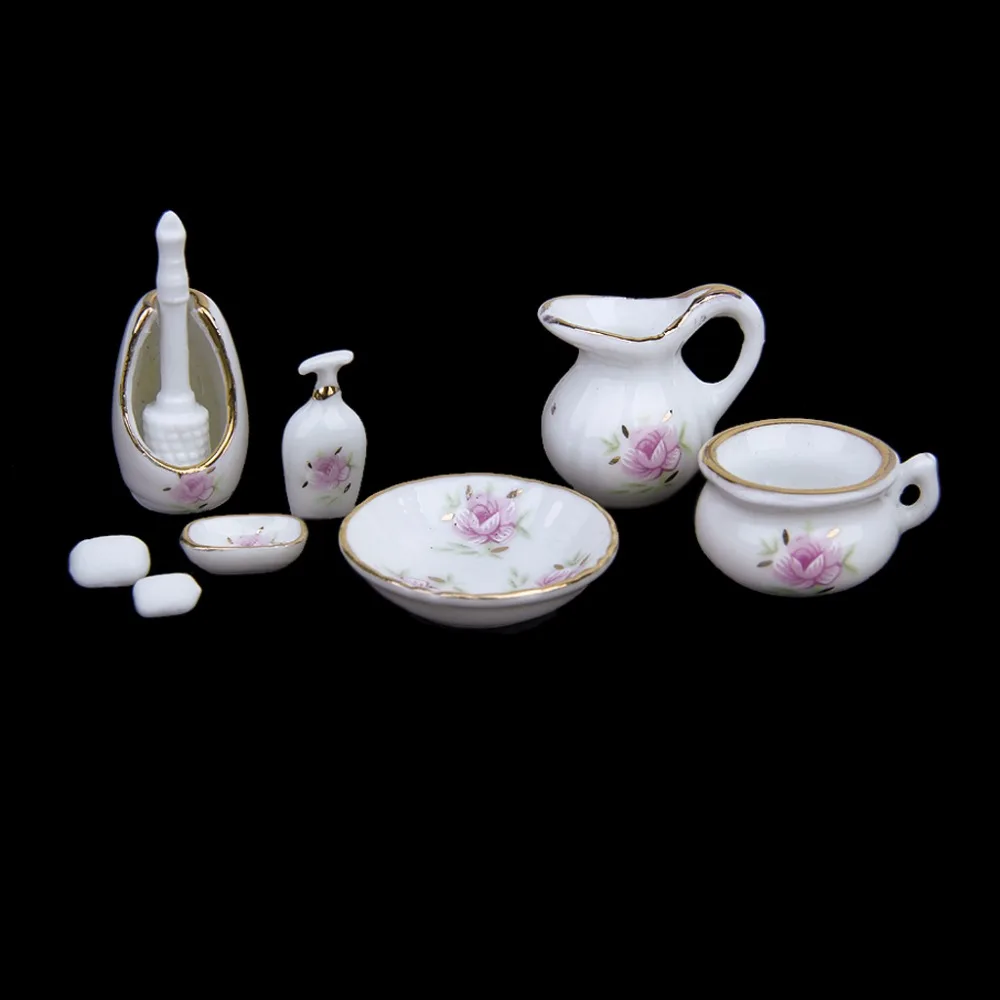 G10-X167 children baby gift Toy 1:12 Dollhouse mini Furniture Miniature rement accessories Rose Bathroom Set
G10-X167 children baby gift Toy 1:12 Dollhouse mini Furniture Miniature rement accessories Rose Bathroom Set