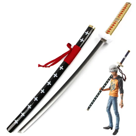 Одним куском Трафальгар Д Вотер Ло Зоро Косплей аниме деревянный меч нож клинок оружие японская катана реквизит для Хэллоуина.