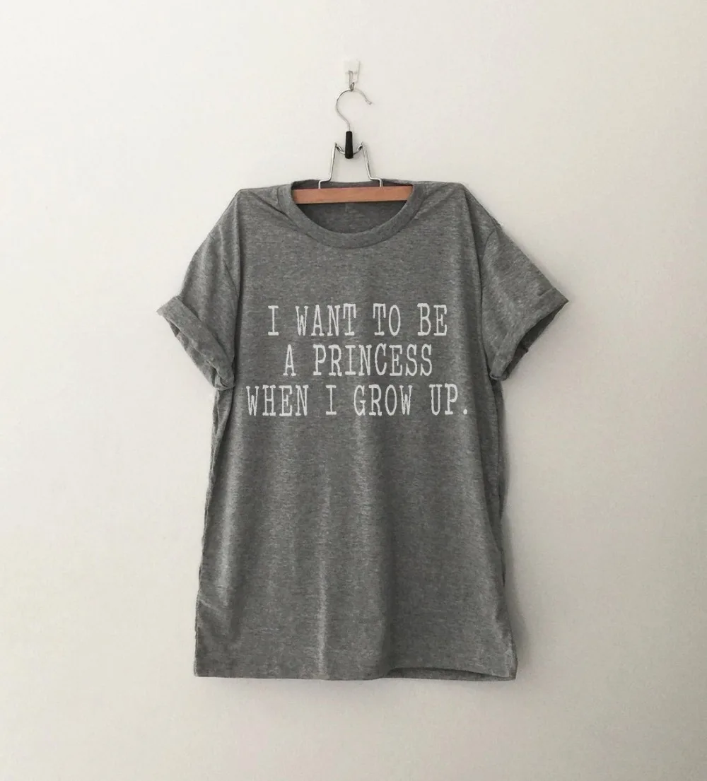 I want to be a princess when a grow up t-shirt women fashion slogan girl gift grunge tumblr cotton shirt birthday party tee tops
I want to be a princess when a grow up t-shirt women fashion slogan girl gift grunge tumblr cotton shirt birthday party tee tops