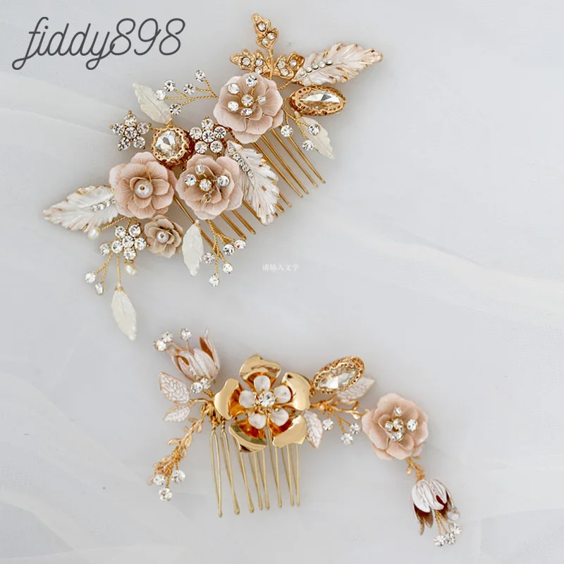 Luxury Vintage Flower and Leaves Bride Wedding Hair Comb Prom Bridal Wedding Hair Accessories tocados de mujer para boda
Luxury Vintage Flower and Leaves Bride Wedding Hair Comb Prom Bridal Wedding Hair Accessories tocados de mujer para boda