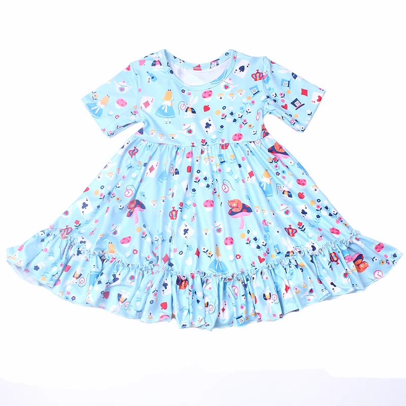 Summer Girls Twirl Dress Toddler Girls Party Twirl Dress Children Blue Cartoon Short Sleeve Milksilk Boutique Clothing Wholesale
Summer Girls Twirl Dress Toddler Girls Party Twirl Dress Children Blue Cartoon Short Sleeve Milksilk Boutique Clothing Wholesale