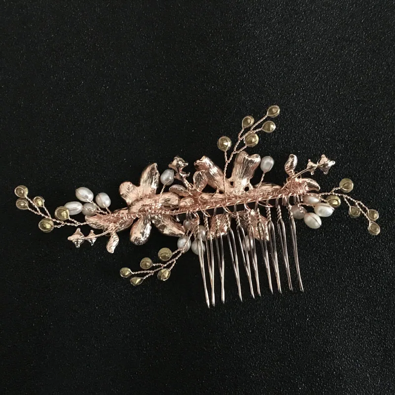 SLBRIDAL Handmade Rhinestones Crystal Freshwater Pearls Flower Wedding Hair Comb Bridal Headdress Hair Accessories Women Jewelry
SLBRIDAL Handmade Rhinestones Crystal Freshwater Pearls Flower Wedding Hair Comb Bridal Headdress Hair Accessories Women Jewelry