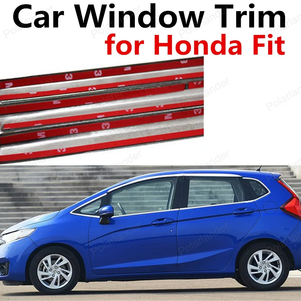 hot sell Stainless Steel Window Trim For Honda Fit bright silver Car Styling Decoration Strips
hot sell Stainless Steel Window Trim For Honda Fit bright silver Car Styling Decoration Strips
