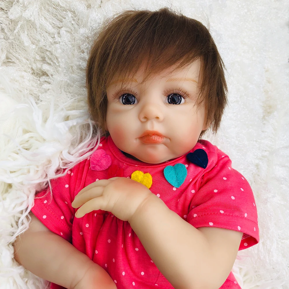 20inch Reborn Baby Doll Soft silicone Toy Like Real Newborn Girl Princess Babies Doll children Gift Bebe Reborn sweet Angel doll
20inch Reborn Baby Doll Soft silicone Toy Like Real Newborn Girl Princess Babies Doll children Gift Bebe Reborn sweet Angel doll