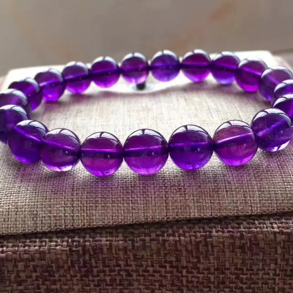 Natural Purple Amethyst Quartz Crystal Beads Stretch Bracelet AAA 10mm crystal
Natural Purple Amethyst Quartz Crystal Beads Stretch Bracelet AAA 10mm crystal
