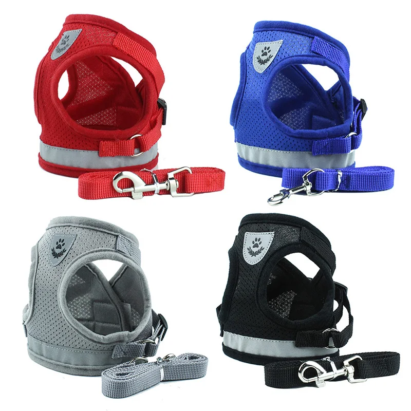 Dog Harness Reflective Vest Set Walking Lead Leash for Small Medium Dogs Puppy Cats Chihuahua Pug Mesh Breathable Harness
Dog Harness Reflective Vest Set Walking Lead Leash for Small Medium Dogs Puppy Cats Chihuahua Pug Mesh Breathable Harness