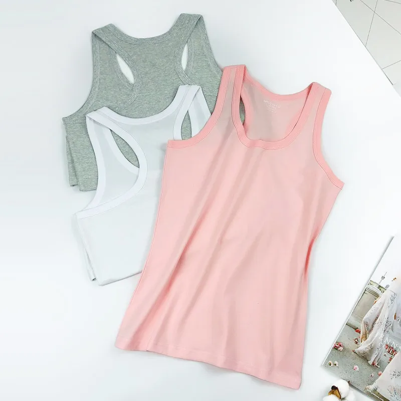 2019 Women Pure Cotton Camisole Tanks Female Work Word Bottoming Summer Tank Top Beauty Back Tight Body Vest Fitness Tops
2019 Women Pure Cotton Camisole Tanks Female Work Word Bottoming Summer Tank Top Beauty Back Tight Body Vest Fitness Tops