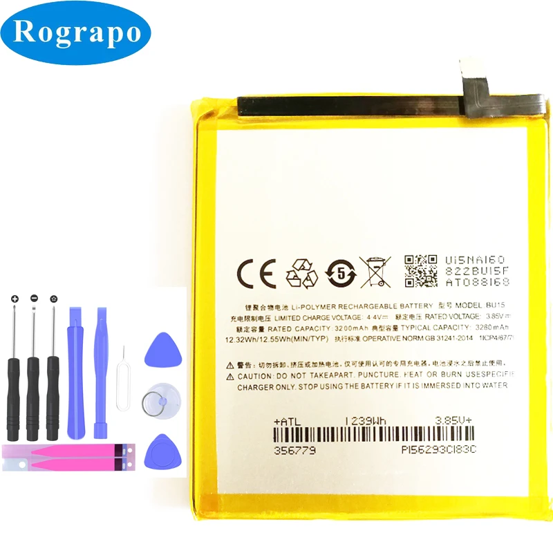 New 3260mAh BU 15 Replacement Battery For Meizu U20 BU15 Compatible MeiBlue U15 Bateria Batterie Cell Mobile Phone Batteries
New 3260mAh BU 15 Replacement Battery For Meizu U20 BU15 Compatible MeiBlue U15 Bateria Batterie Cell Mobile Phone Batteries
