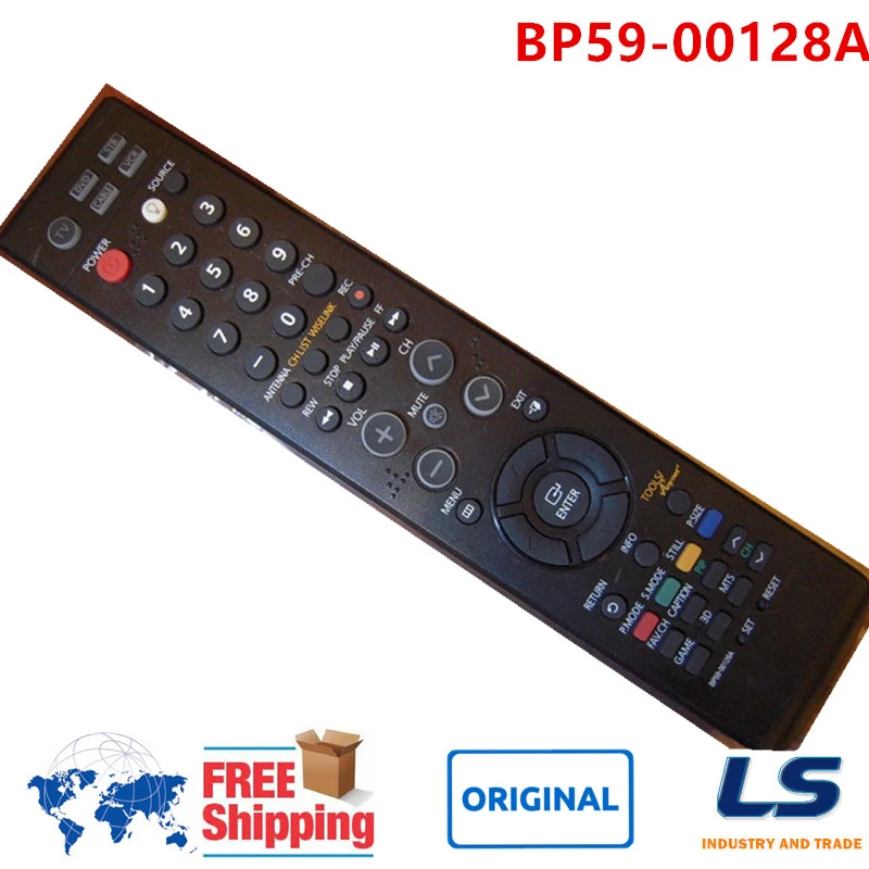 REMOTE CONTROL BP59-00128A FOR SAMSUNG TV HLT5087S, HLT5087SAX/XAA, HLT5687S, HLT5687SAX/XAA, HLT6187S
REMOTE CONTROL BP59-00128A FOR SAMSUNG TV HLT5087S, HLT5087SAX/XAA, HLT5687S, HLT5687SAX/XAA, HLT6187S
