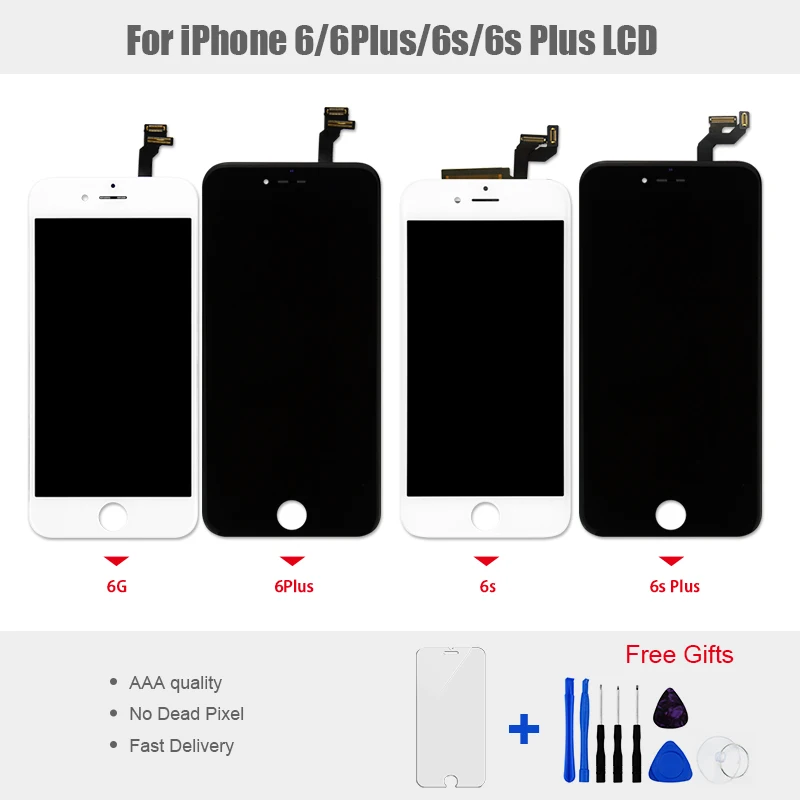 1PCS LCD Display For iphone 6 6 Plus 6S 6S Plus Touch Screen Panel Display Screen Digitizer Assembly No Dead Pixel Free Shipping
1PCS LCD Display For iphone 6 6 Plus 6S 6S Plus Touch Screen Panel Display Screen Digitizer Assembly No Dead Pixel Free Shipping
