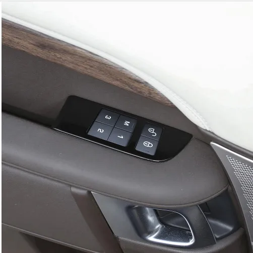 Piano Black Car Child Safety Door Lock Switch Panel Cover Trim For Land Rover Discovery 5 2017-2018 Car Accesssories 4pcs/set
Piano Black Car Child Safety Door Lock Switch Panel Cover Trim For Land Rover Discovery 5 2017-2018 Car Accesssories 4pcs/set