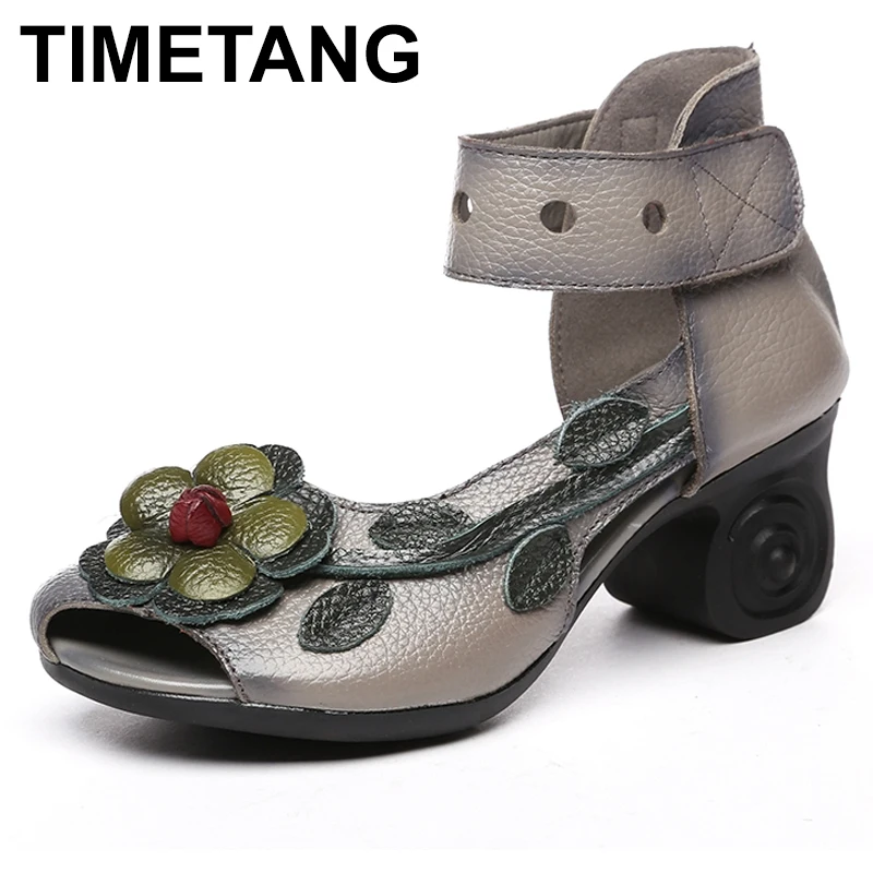 TIMETANG 2018 Women Thick Heels Sandals Flower Ethnic Style Summer Handmade Genuine Leather Shoes Personalized Women Sandal
TIMETANG 2018 Women Thick Heels Sandals Flower Ethnic Style Summer Handmade Genuine Leather Shoes Personalized Women Sandal