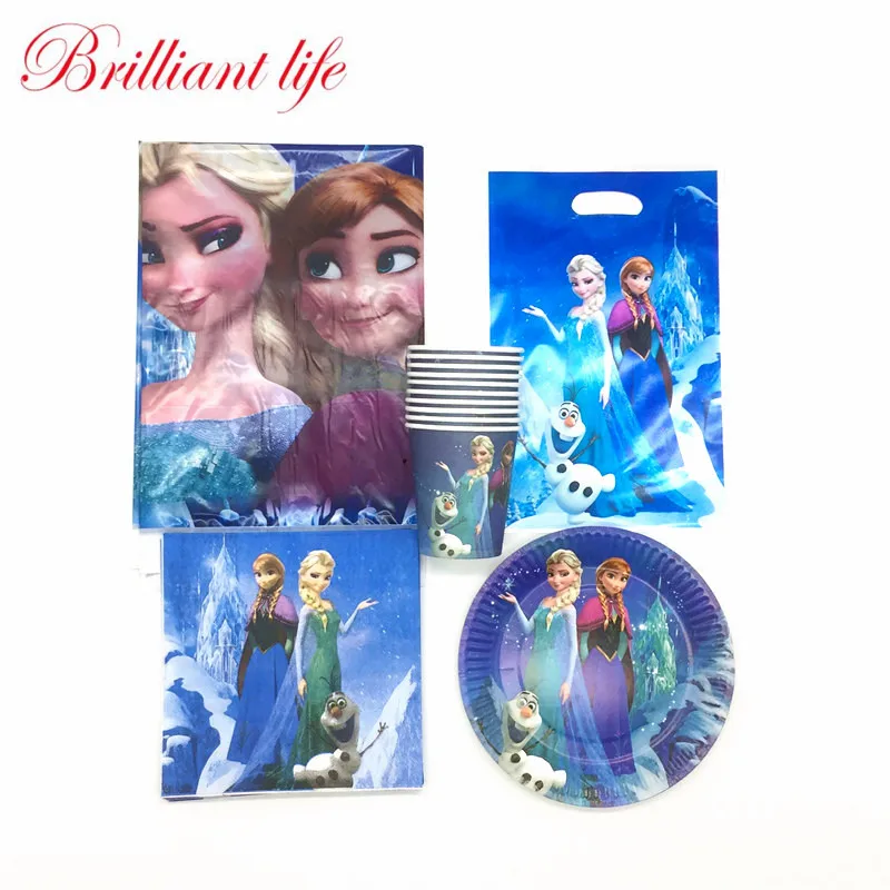 Disney Cartoon Queen Elsa Anna Theme 51pcs/lot Girl Birthday Cups Plates Napkin Women Family Party Gift Bag Tablecloth Supply
Disney Cartoon Queen Elsa Anna Theme 51pcs/lot Girl Birthday Cups Plates Napkin Women Family Party Gift Bag Tablecloth Supply