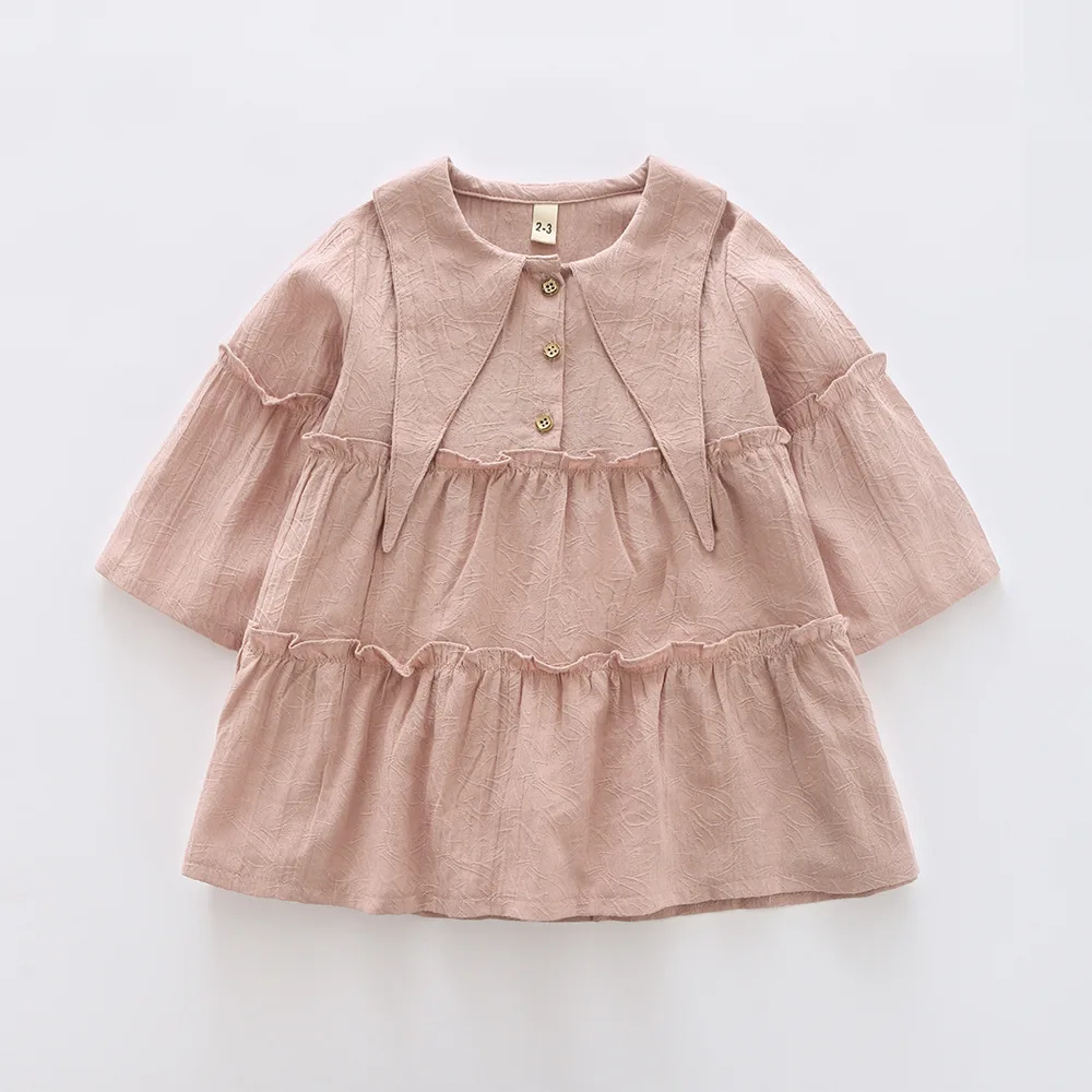 Spring New Korean Girls dress cotton falbala party Solid color floral Princess Dresses fashion Children's clothing baby clothes
Spring New Korean Girls dress cotton falbala party Solid color floral Princess Dresses fashion Children's clothing baby clothes